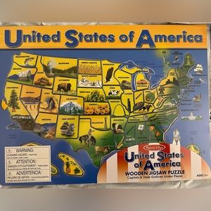 Melissa and Doug Map Puzzle- New